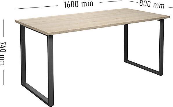 Image du produit kaiserkraft Table polyvalente DUO-O (160 x 80 x 74 cm)