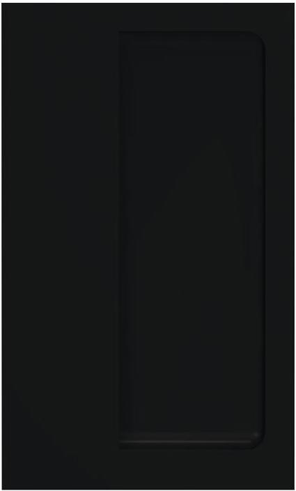Actual product image Hewi Sliding door shell 539B Polyamide 90 deep black matt rectangular Door thickness from 19 mm suitable