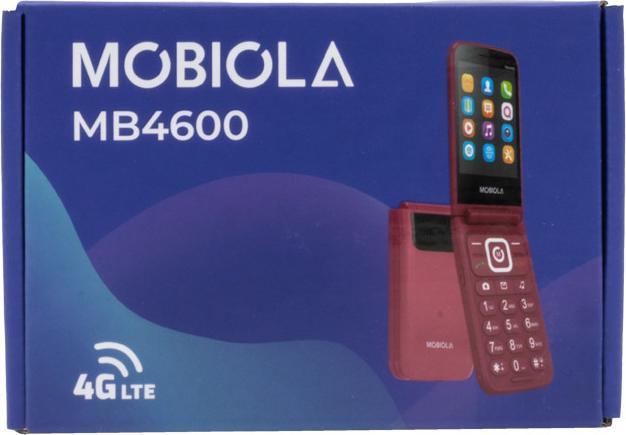 Produktbild Mobiola Gsm-Telefon Flip Rot Telefon Für Senioren Mb4600 4g