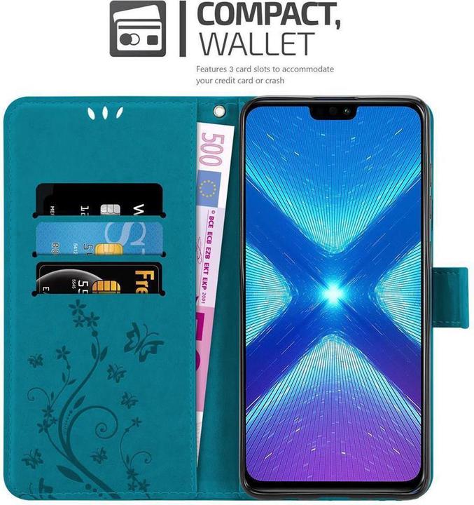 Actual product image Cadorabo Flower Book Cover (Honor 8X)