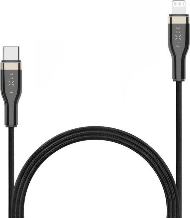 Image du produit Fixed Câble tressé USB-C/Lightning, 2m, noir (2 m)