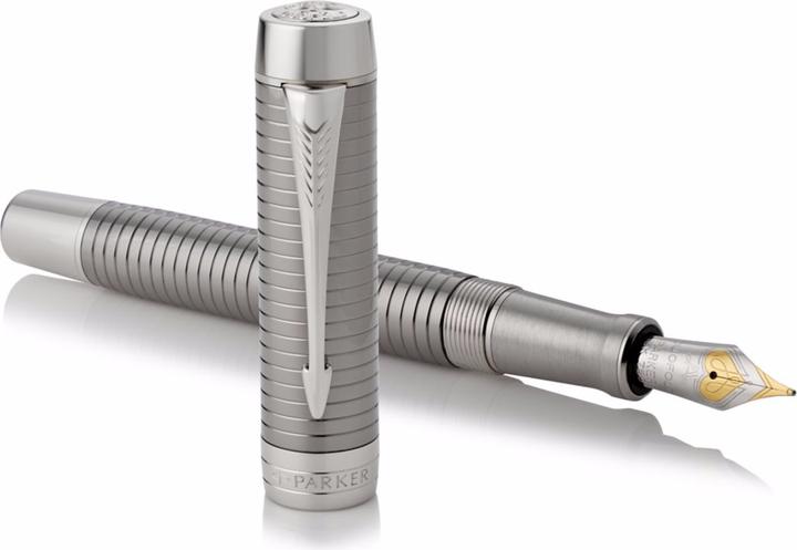 Produktbild Parker Pen Duofold Prestige Ruthenium Chiselled (Schwarz)