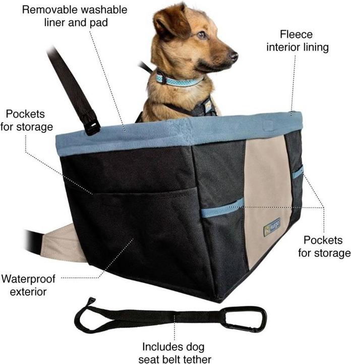 Actual product image Kurgo Rover Booster Seat car seat (Dog, Can be opened completely, Washable, Reflectors, Machine washable)