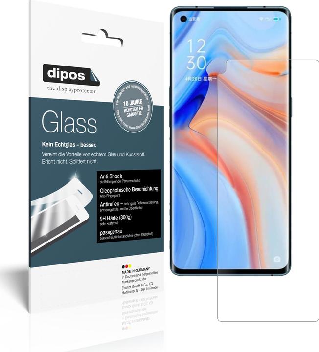 BROTECT AirGlass Vetro Opaco (1 Pezzo/i, Oppo Reno 4