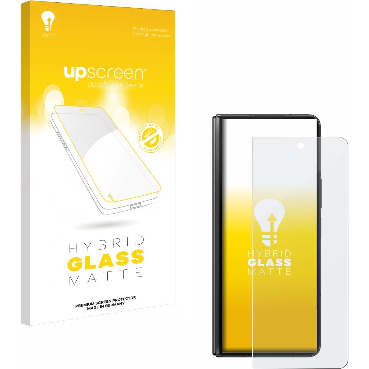 upscreen Reflection Shield Panzerglasfolie Matt (1 Stück, Samsung Galaxy S21), Smartphone Schutzfolie, Grau
