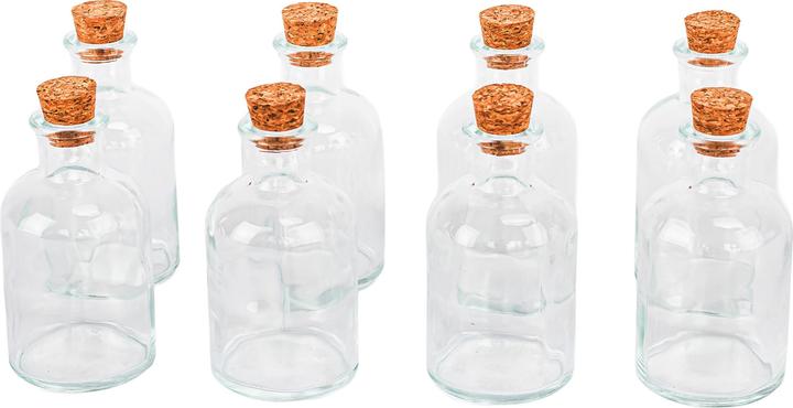 Produktbild Relaxdays 8x Glasflaschen-Set (8 Stk., 0.15 l)