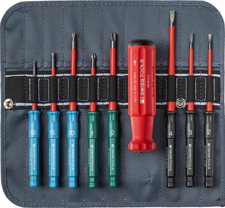 Image du produit PB Swiss Tools Classic VDE Slim Set de tournevis (Escale, Cruciforme PZ)