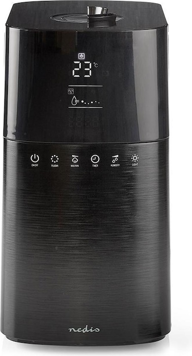 Produktbild Nedis Luftbefeuchter 30 W Mit kühlem Nebel 6 l Hygrometer Timer geeignet für Platz bis zu: 50 m² Fer (50 m²)