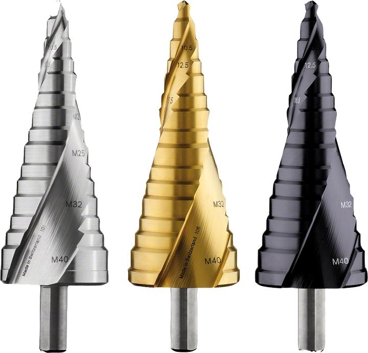 Produktbild Bosch Professional Zubehör Stufenbohrer HSS, für Kabelverschraubungen, M10-M40, 10 mm, 125,5 mm, 16 Stufen (10 mm)