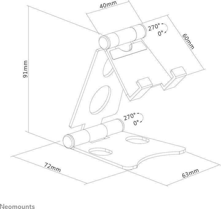 Image du produit Neomounts Support de téléphone