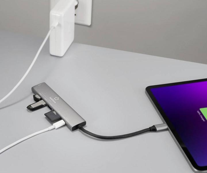 Immagine prodotto Renkforce USB-C Dockingstation RF-DKS-907 Passend für Marke Dockingstations Universal (RF-6797970) (USB-C, 7 porte)