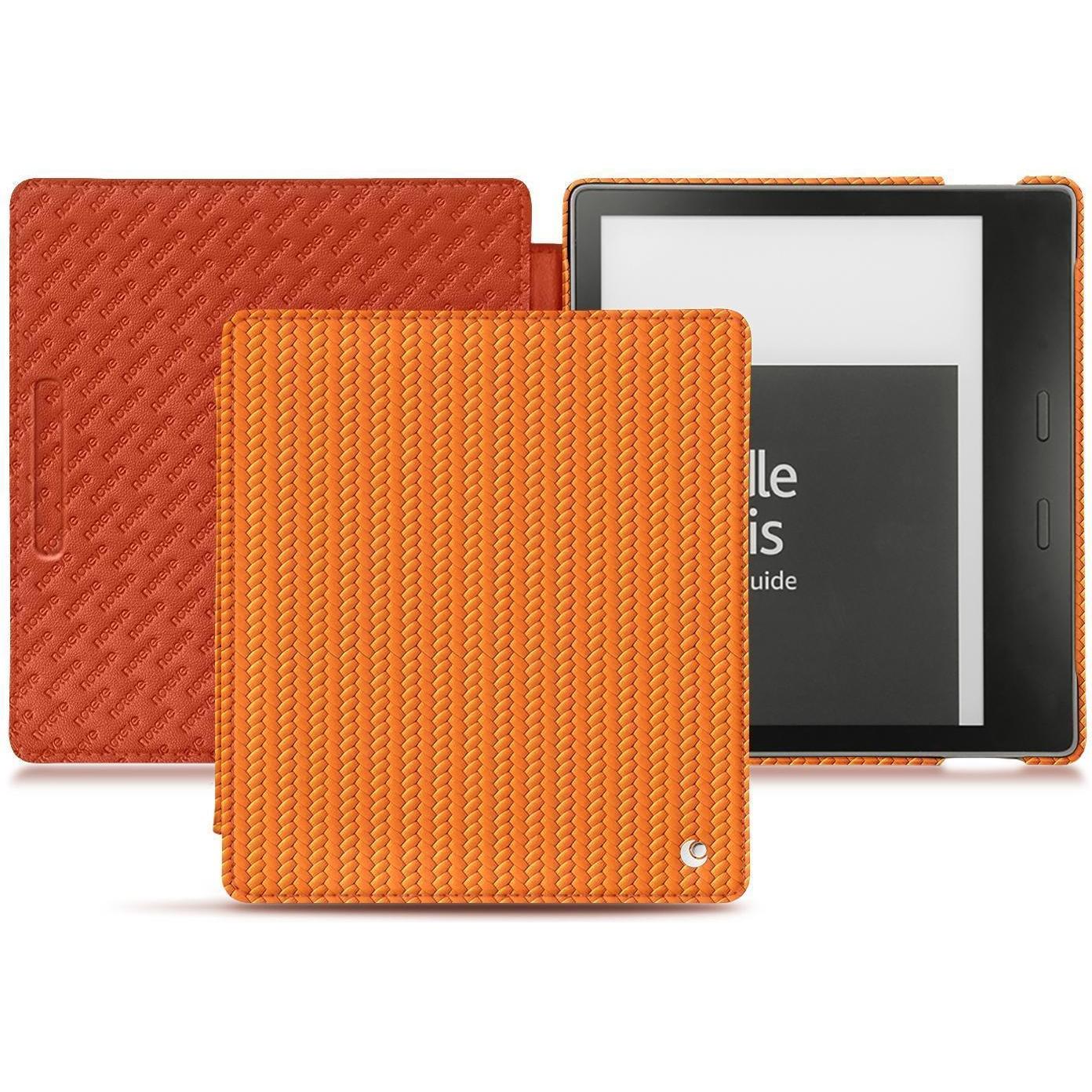 Noreve Lederschutzhülle horizontal (Kindle Oasis 2017), Tablet Hülle, Orange
