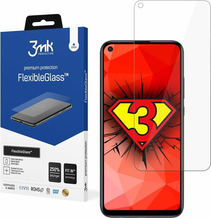 Actual product image 3MK FlexibleGlass screen protector, display film (1 pcs., Huawei P40 Lite E)