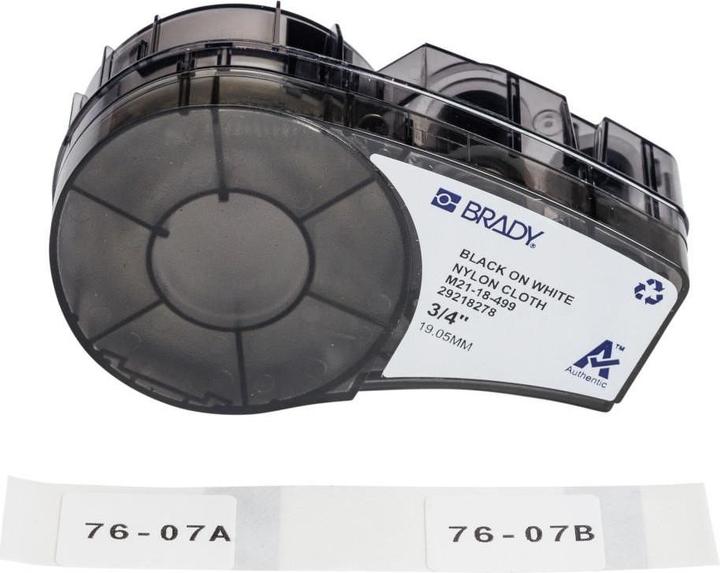 Image du produit Brady Étiquettes en nylon tissé pour les imprimantes d'étiquettes portables M210 et M211