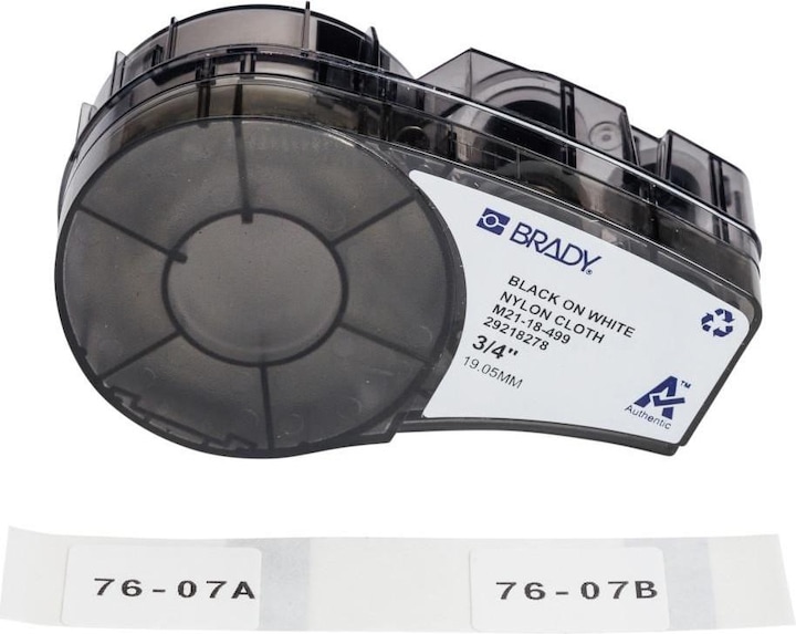 Immagine prodotto Brady Etichette in tessuto di nylon per le stampanti di etichette portatili M210 e M211