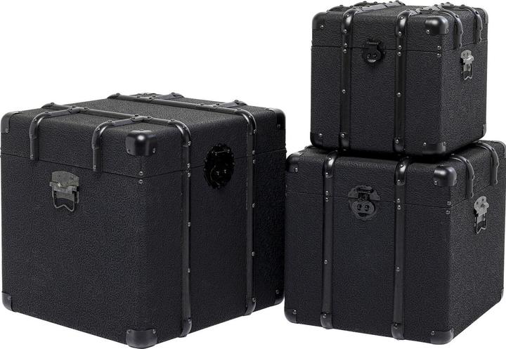 Produktbild Kare Design Truhe Voyage Schwarz (3/Set)