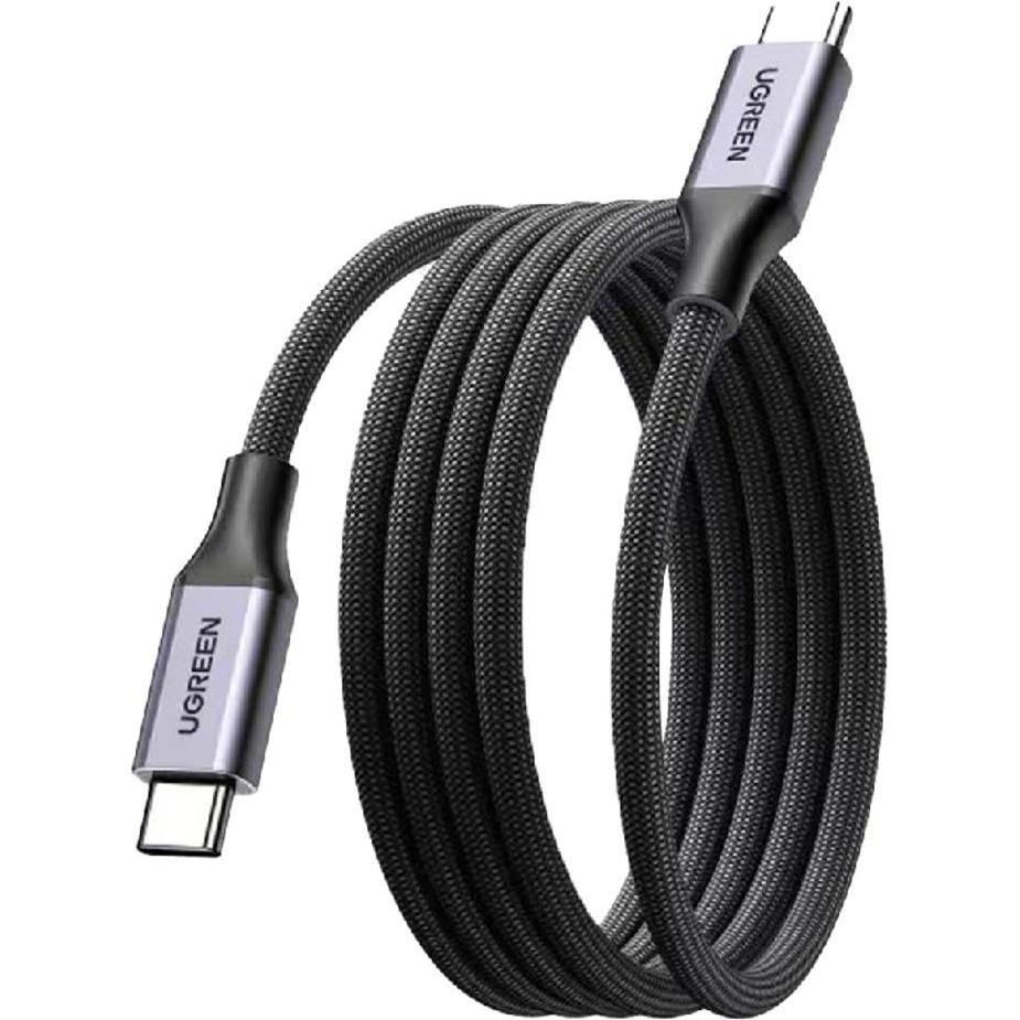 Ugreen USB-C to USB-C PD Magnetic Fast Charging Cable 100W, 1m - Space Gray (1 m, 100 W), Cavo USB
