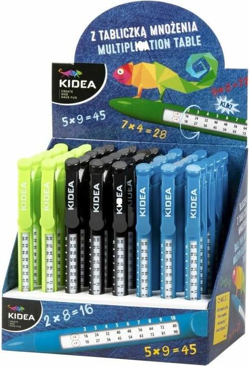 Image du produit Kidea Stylo à bille avec table de multiplication D p40 Mix Prix pour 1 pièce (40x)