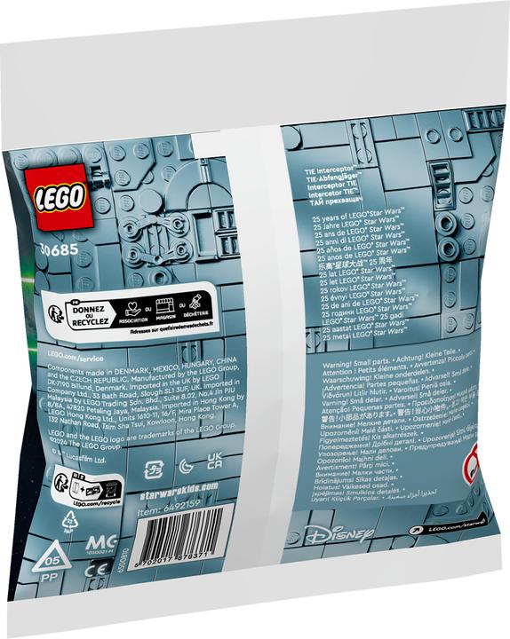Image du produit LEGO Miniature d'intercepteur TIE (30685, LEGO Star Wars)
