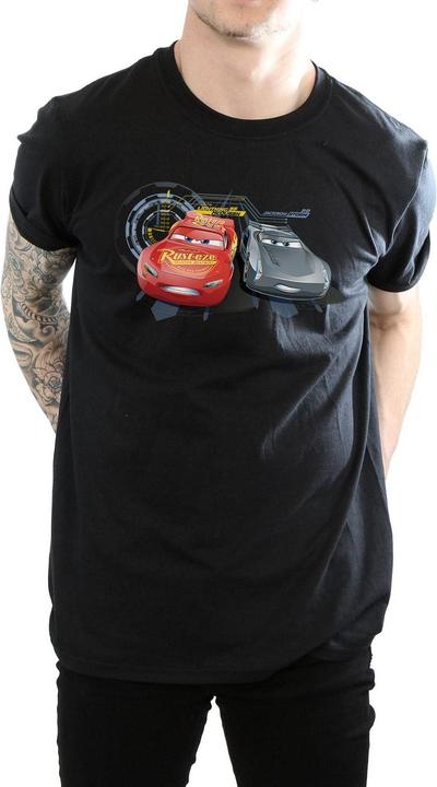 Actual product image Disney Mens Cars Lightning Vs Storm T-Shirt (M)