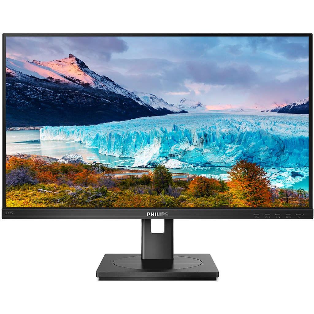 Philips 222S1AE/00 (1920 x 1080 Pixel, 21.50"), Monitor, Schwarz