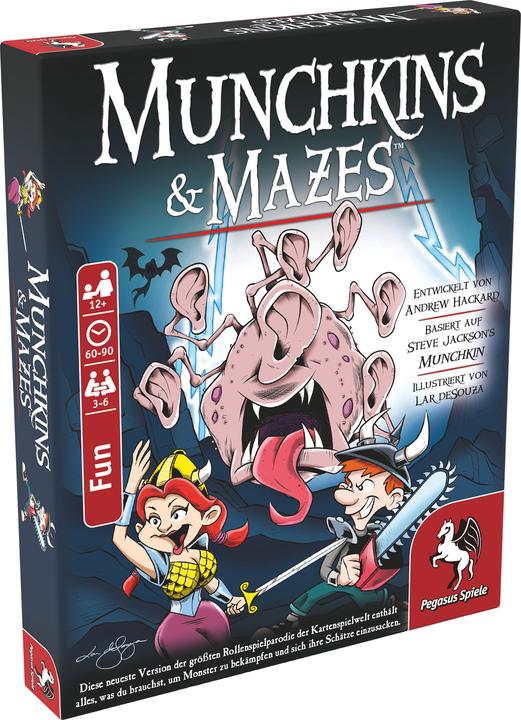Produktbild Pegasus 17023G - Munchkin & Mazes, Kartenspiel, für 3-6 Spieler, ab 12 Jahre (DE-Ausgabe) (Deutsch)