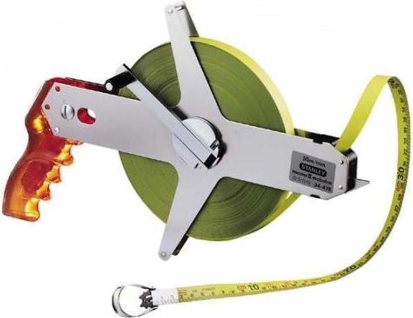 Actual product image Stanley Frame tape measure Master II steel (50 m length, insensitive, 1 mm marking, with fixed hook) 1-3