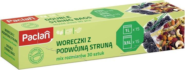 Paclan Zip-Beutel MIX 1L und 2,5L je 15 Stück. (15x)