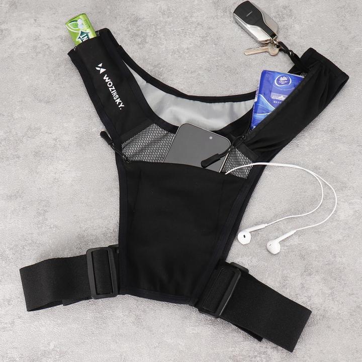 Produktbild Wozinsky WKDB1 reflektierende Laufweste – schwarz (One Size)