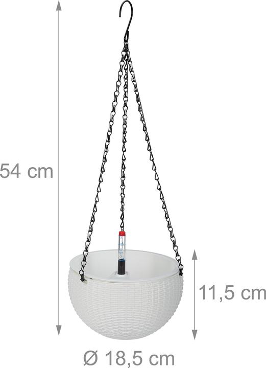 Actual product image Relaxdays 2x pots de fleurs (18.50 cm)