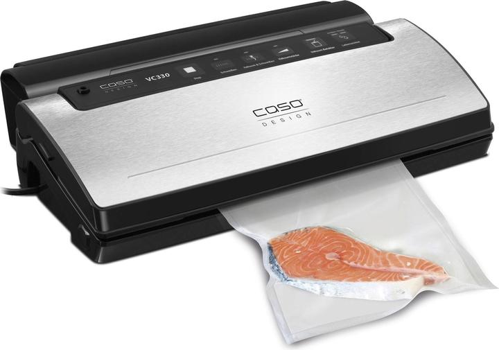 Actual product image Caso Vacuum Cleaner Stainless Steel VC 330 - With Foil Box & Foil Cutter