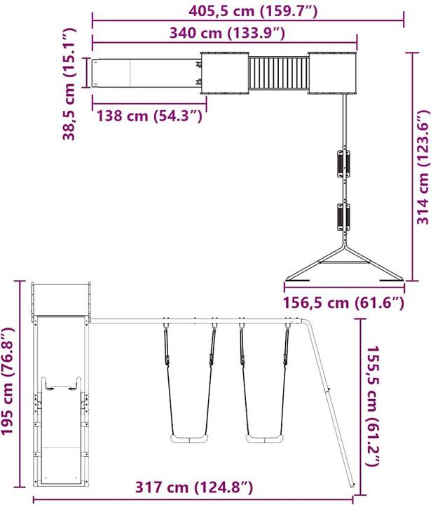 Immagine prodotto vidaXL Spielturm