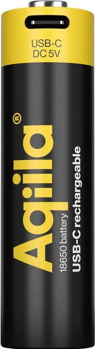Produktbild Aqiila - USB-C Wiederaufladbare Batterie - 18650 - 2000 mAh - 1er-Pack (1 Stk., 18650, 2000 mAh)