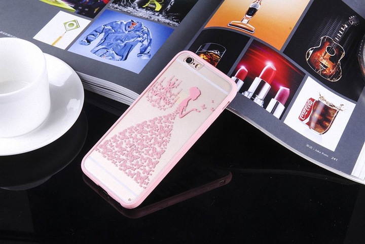 Actual product image König Design Apple iPhone 7 Mobile Case Mandala Case Motif Cover Butterfly Woman Pink New (Apple iPhone SE (2nd Gen), Apple iPhone 7)
