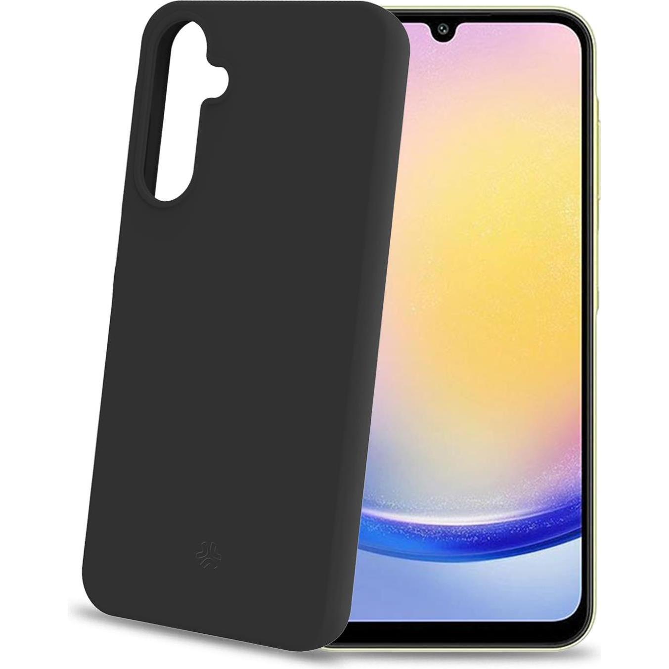 Celly Nero Cromo Cover Per Samsung Galaxy A25 (Samsung Galaxy A25 5G), Cover Smartphone,