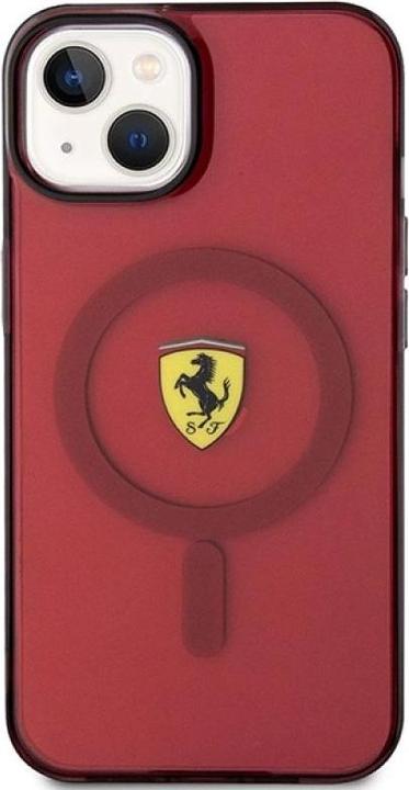 Actual product image Ferrari FEHMP14SURKR iPhone 14 6.1" red/red hardcase Translucent Magsafe (Apple iPhone 14)