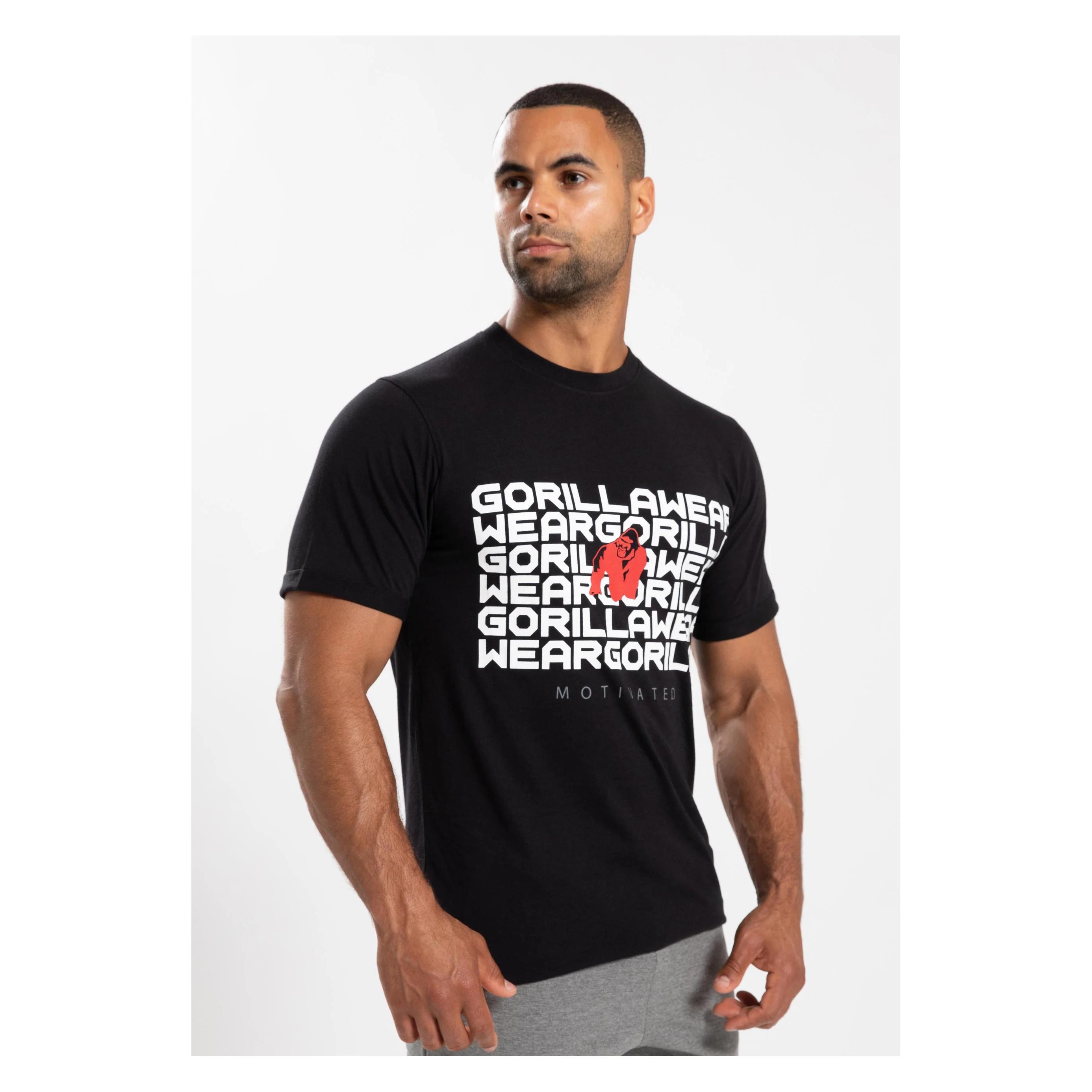 Gorilla Wear, Herren, Shirts, Bradley T-Shirt - Schwarz, Schwarz, (M, Xl)