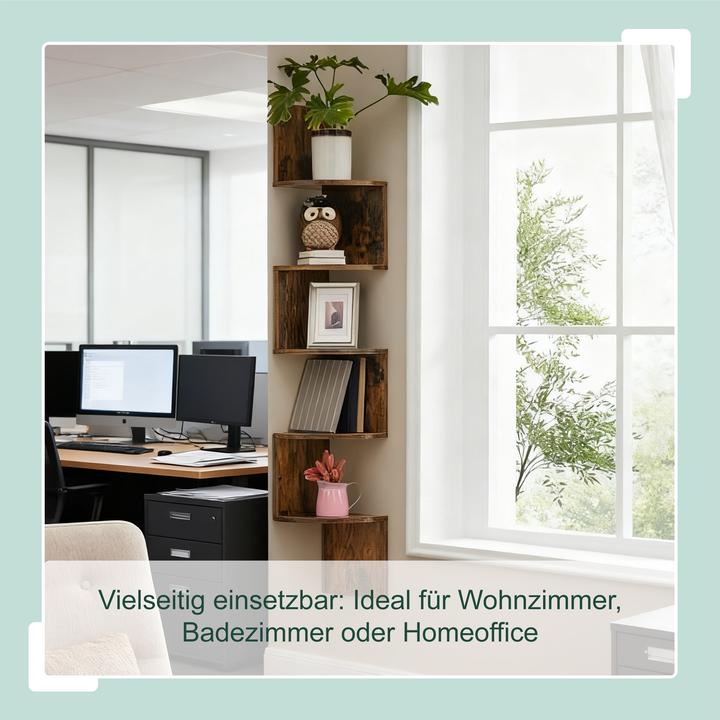 Produktbild Relaxdays Eckregal (20 x 20 x 125 cm)