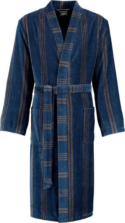 Produktbild Cawö Herren Schalkragenmantel 2508 blau (50)
