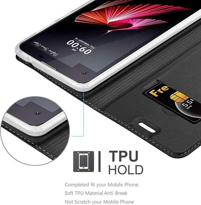 Actual product image Cadorabo Book Classy Style Cover (LG X Screen)