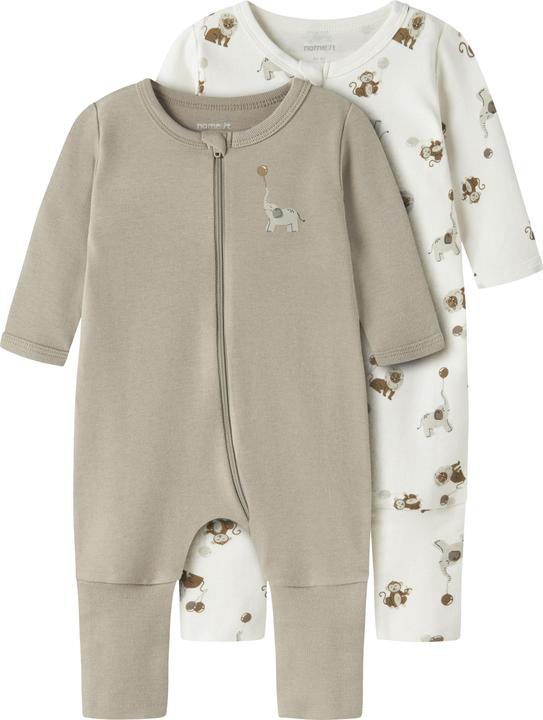 Name it Nbnnightsuit 2p Zip Ff Animal Noos