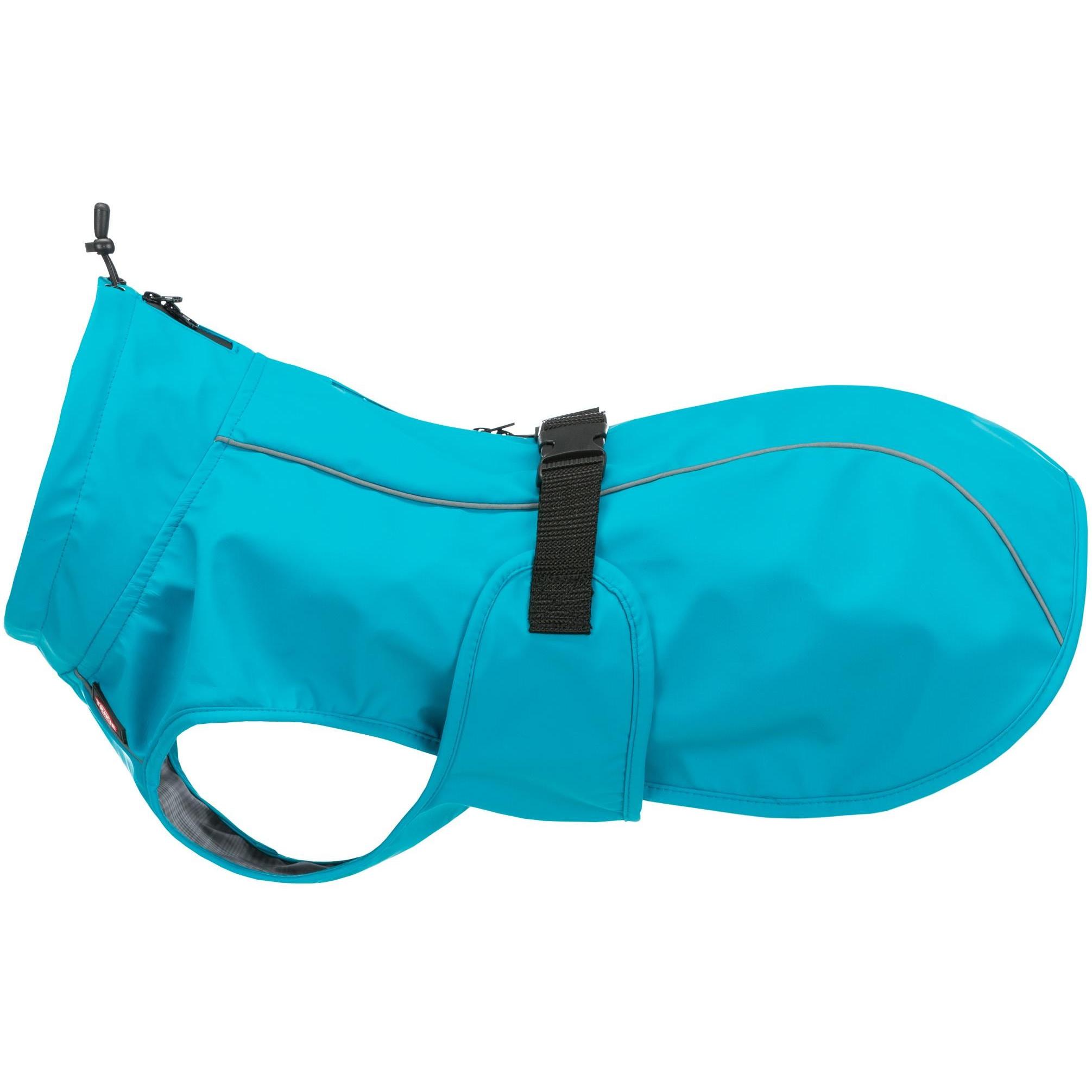 Trixie Regenmantel Vimy Türkis, L (L, Hunderegenmantel), Hundebekleidung