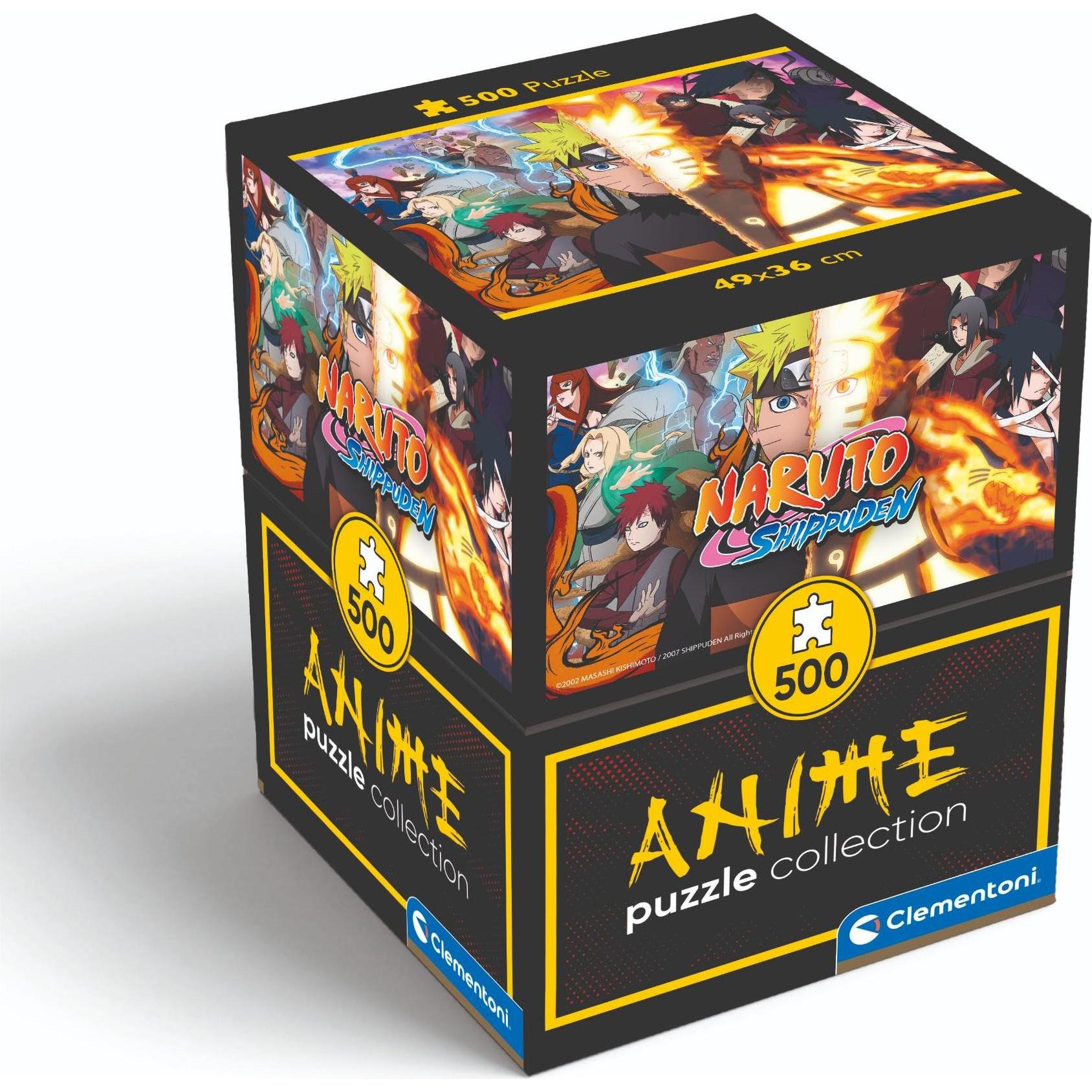Clementoni Puzzle Anime Cube Naruto Teilen (500 Teile)