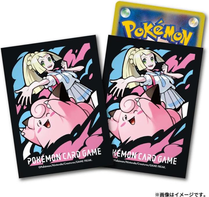 Actual product image Pokémon Pokemon Center Deck Sleeves Lillie & Clefairy