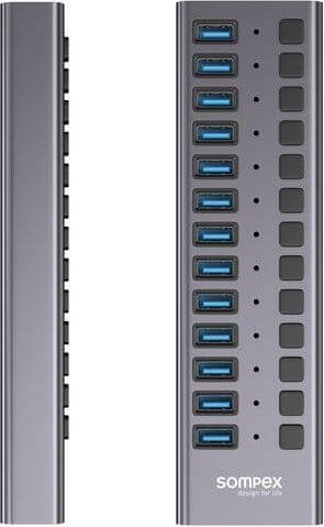 Actual product image Sompex USB Power Hub 13 ports (13 ports)