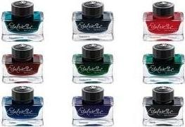 Actual product image Pelikan Ink glass gemstone aquamarine (Inkwell, Turquoise, Blue)