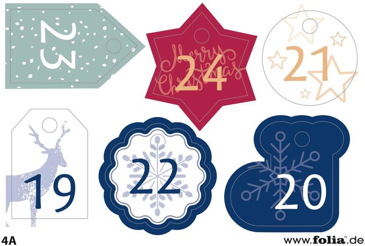Image du produit Folia Adventskalender Basic