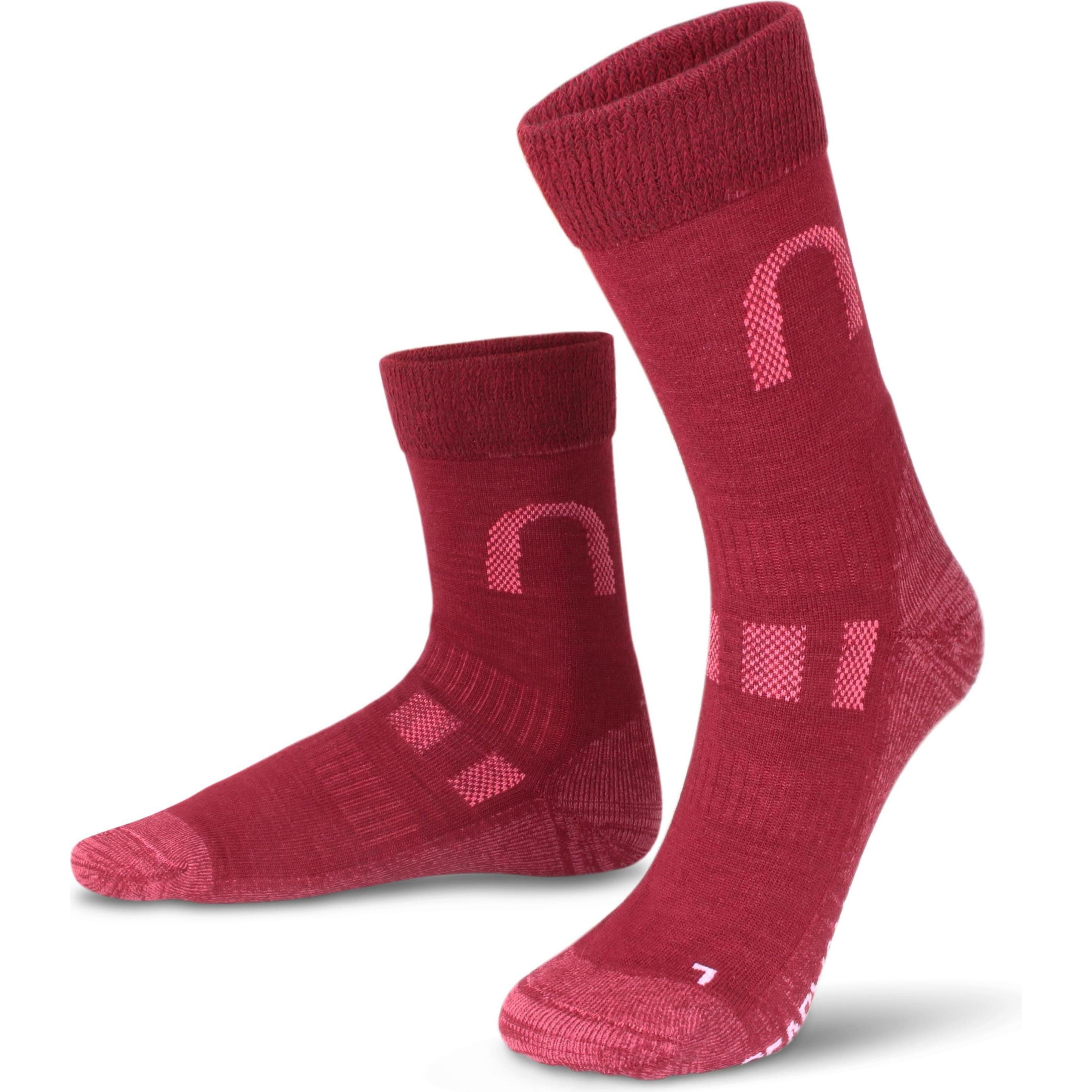 Normani, Herren, Socken, 2 Paar Merinowollsocken Wander- und Trekkingsocken Melton, Braun, (2er Pack, 35 - 38)