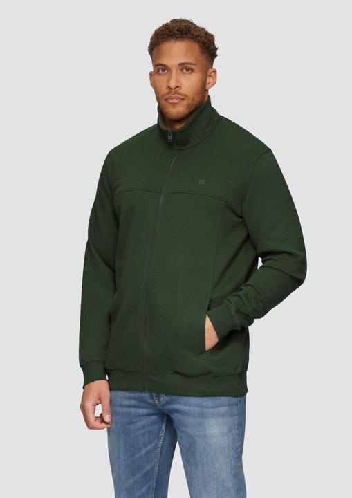 Produktbild s.Oliver Sweatshirt Jacke Sweatjacke mit Stehkragen (XXL)