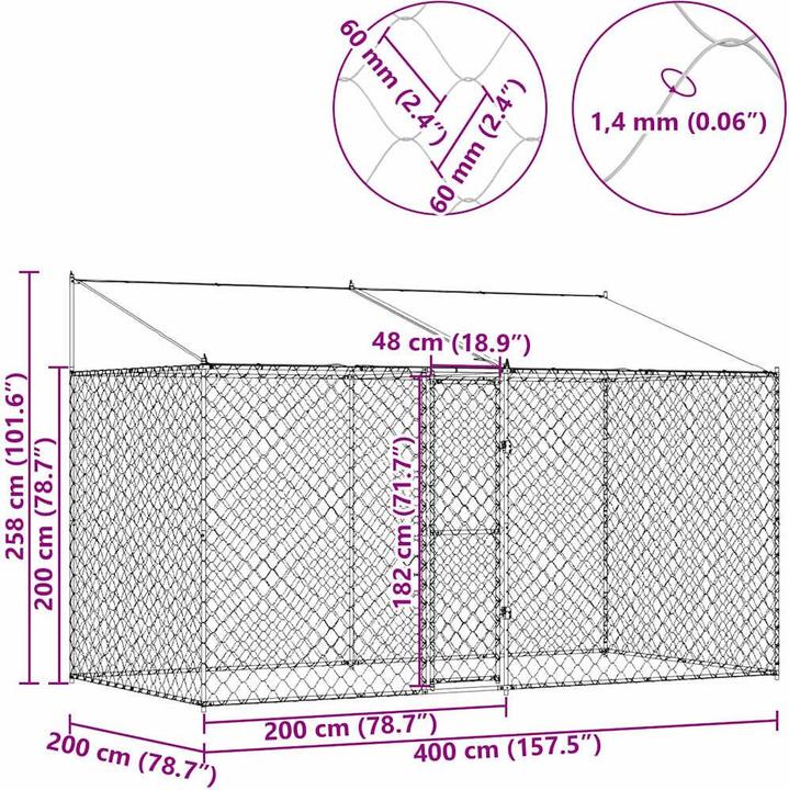 Produktbild vidaXL Haustierboxen (Hundehütte)
